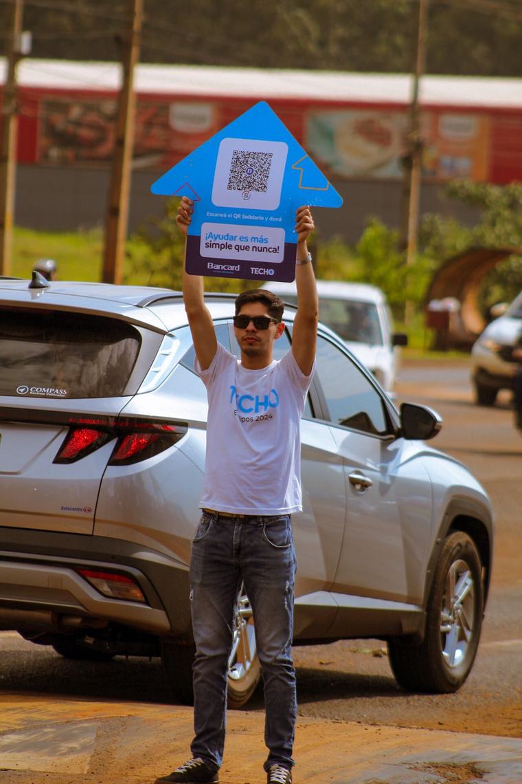 TECHO suma donaciones con QR de Bancard para su colecta nacional