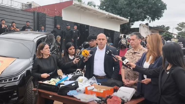Policía confirma cuatro detenidos y la incautación de USD 1.500.000 tras allanamientos en Guarambaré
