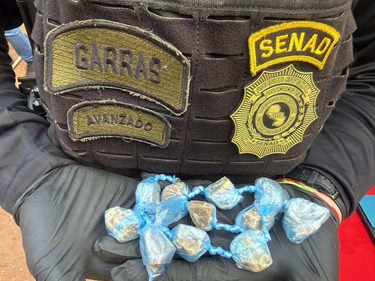 Video: Senad saca de circulación más de 400 dosis de pasta base en Concepción