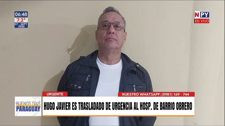 Exgobernador Hugo Javier, en estado crítico tras descompensarse en prisión