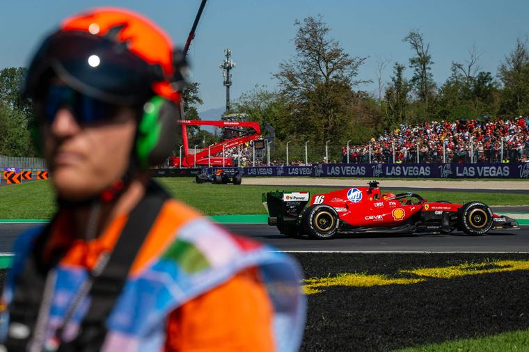 Charles Leclerc, el más rápido del primer libre del GP de Italia