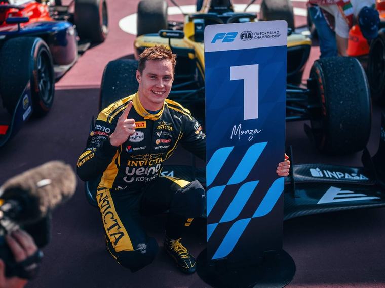 Joshua Duerksen: Los puntos que sumó con la victoria en la sprint de la Fórmula 2 en Monza