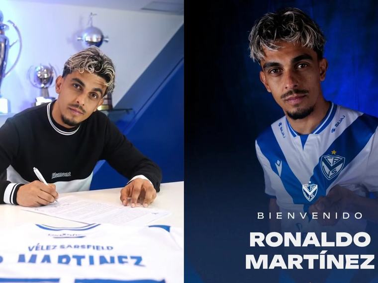 Ronaldo Martínez y Vélez Sarsfield unieron lazos