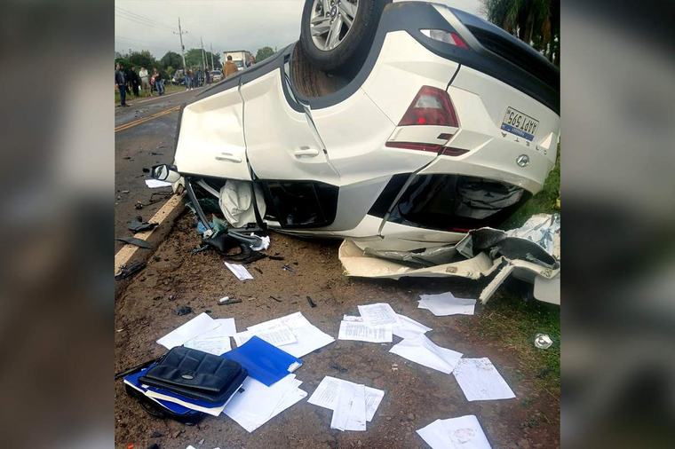 Yuty: choque frontal en la ruta PY08 deja un fallecido