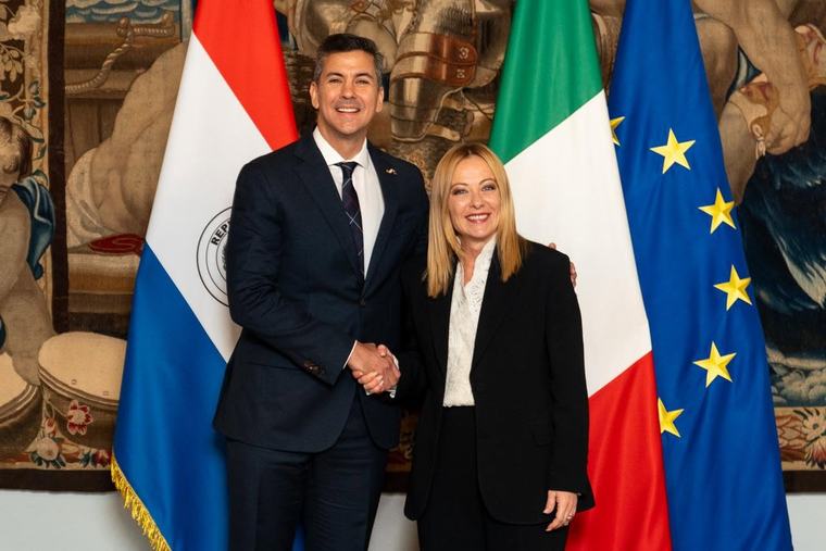 Peña congratula a Georgia Meloni por los cuatro años al frente del gobierno de Italia