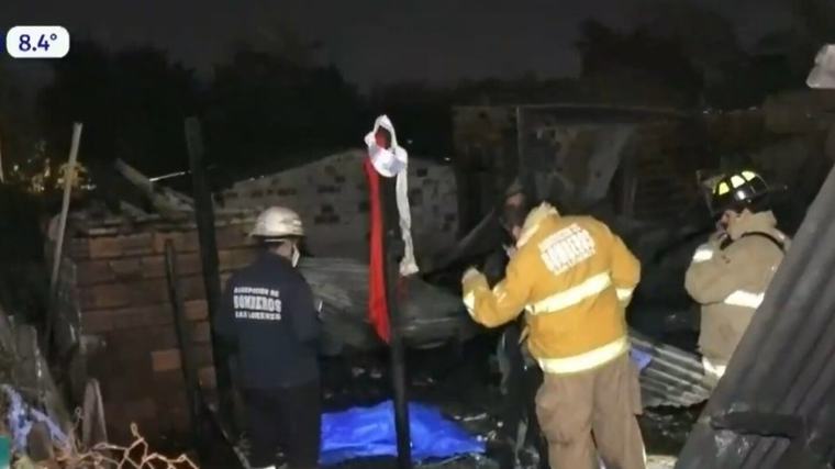 San Lorenzo: un fallecido en incendio que consumió cinco casas