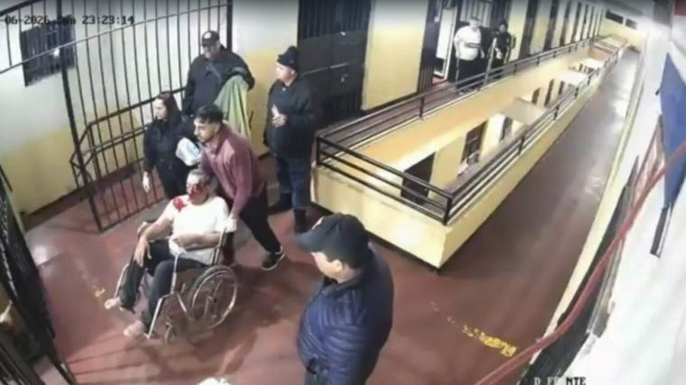 Video: Justicia divulga imágenes de Hugo Javier en el pabellón del penal y del momento de la asistencia